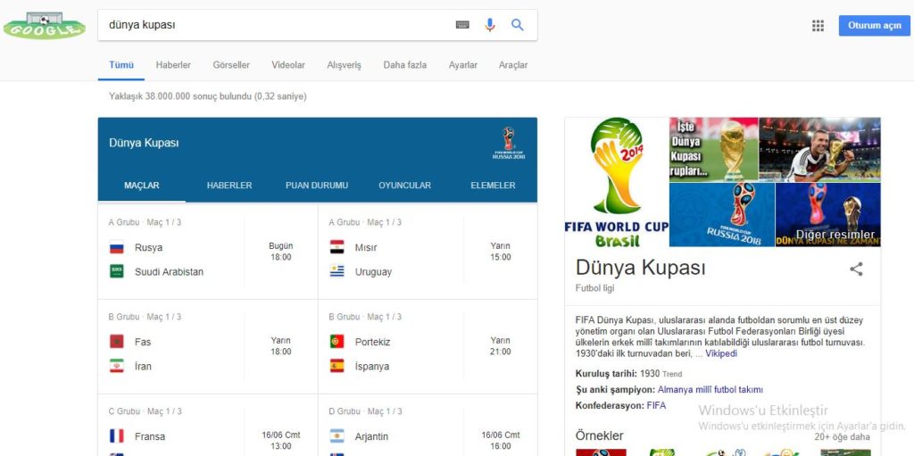 google zengin içerik