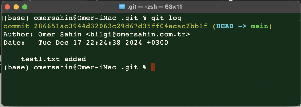 git kurulumu